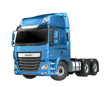 Infografika przedstawiająca nowe konfiguracje osi w ciągnikach DAF CF i XF.