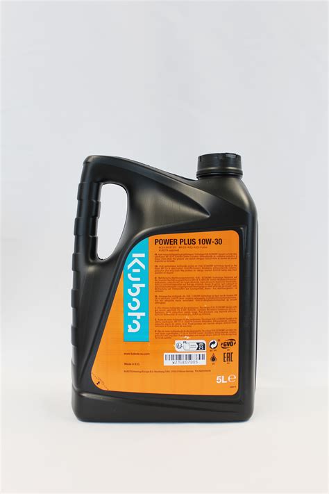 Zdjęcie opakowania oryginalnego oleju silnikowego Kubota Engine Oil Power Plus 10W-30.