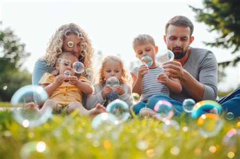 Rodzina bawiąca się razem na podwórku z traktorami RC