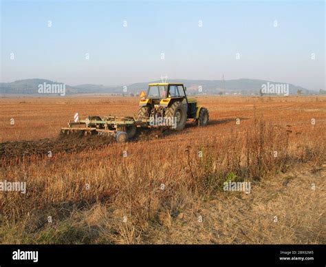 Ursus 914 w akcji podczas prac polowych