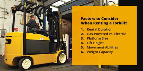 Graphic: price factors for forklift rental