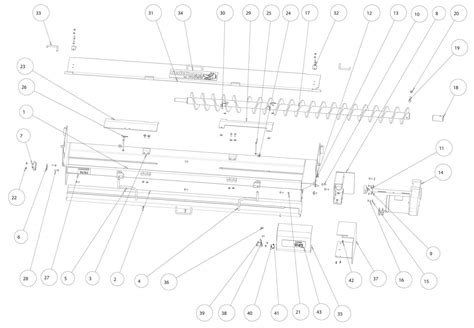 Infographics showing key wear parts in a spreader