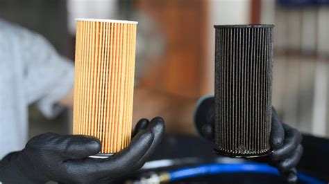 Photo of a clogged hydraulic filter