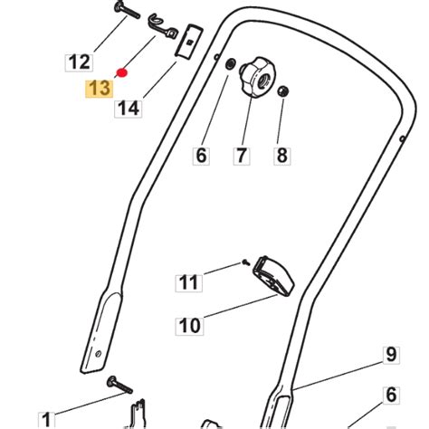 Zbliżenie na ergonomiczny uchwyt kosiarki STIGA COLLECTOR 39 E