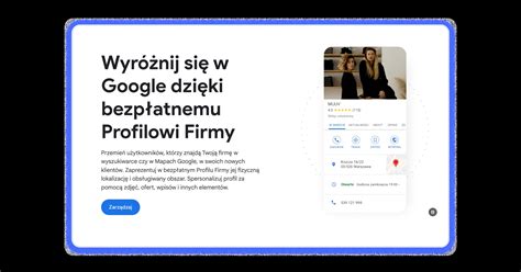 Przykład wizytówki Google Moja Firma dla usług koparko-ładowarką