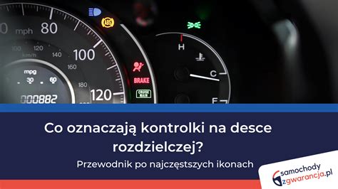 Infografika porównująca żółtą i czerwoną kontrolkę oleju na desce rozdzielczej