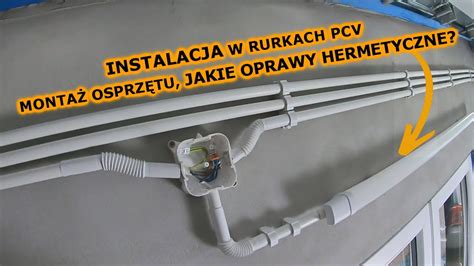 Schemat montażu kabla grzewczego wewnątrz i na zewnątrz rury