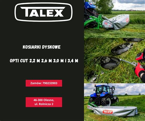 zdjęcie kosiarki dyskowej Talex 210 w akcji