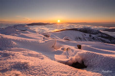 krajobraz zimowy na Babiej Górze