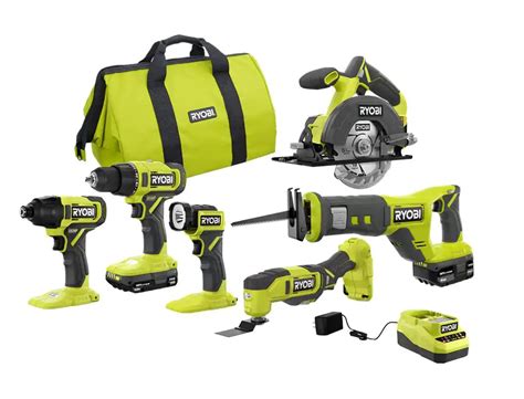 Infographic comparing Ryobi ONE+ 18V and MAX Power 36V systems, showing battery and tool compatibility