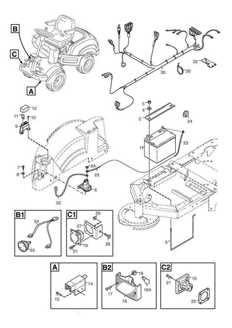 Diagram illustrating the articulated steering system 50:50 of Stiga Park Pro