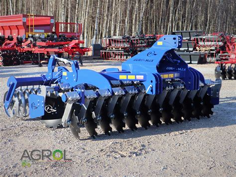 Ilustracja przedstawiająca różne szerokości robocze bron talerzowych