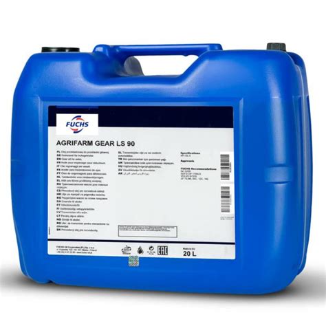 zdjęcie opakowania oleju Fuchs AGRIFARM GEAR LS SAE 90 w 5-litrowym pojemniku