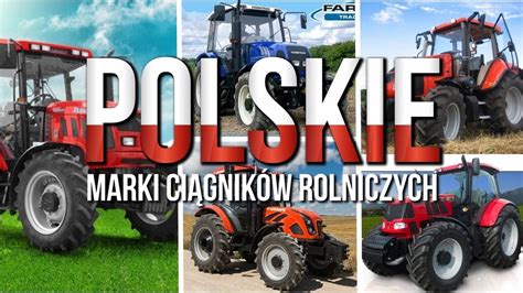 Infografika przedstawiająca popularne marki ciągników rolniczych