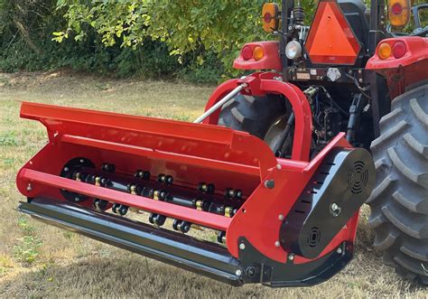 Collage of images showing different applications of flail mowers (agriculture, road verges, orchards)