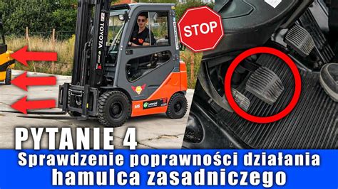 Wózek widłowy podczas przeglądu serwisowego