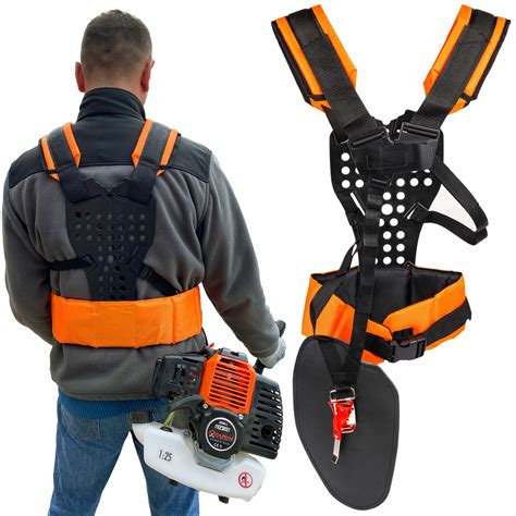 Ergonomiczne szelki i uchwyty kosy spalinowej