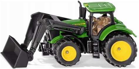 Ilustracja opakowania zestawu konstrukcyjnego Traktor John Deere z ładowaczem przednim