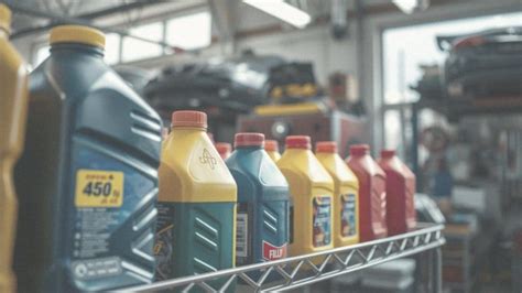 zdjęcie różnych rodzajów olejów technicznych z etykietami