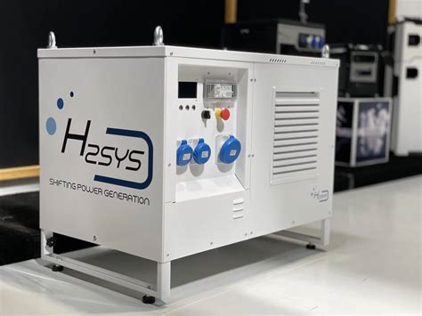 Photo of Yanmar's hydrogen generator set