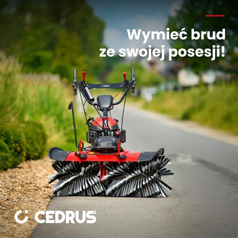 Zamiatarka zamiatająca liście i drobne zanieczyszczenia na placu