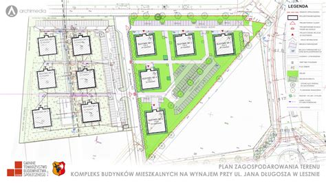 Plan zagospodarowania przestrzennego lub widok na rozwijającą się dzielnicę Ostrowa Wielkopolskiego