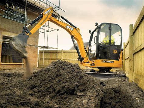 Thematic photo of a JCB 8025 ZTS mini-excavator working on a construction site