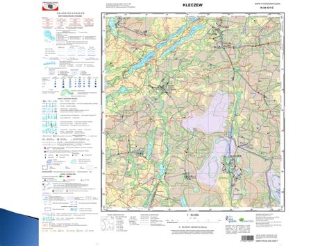 Mapa regionu Brześcia Kujawskiego z zaznaczeniem obszarów rolniczych