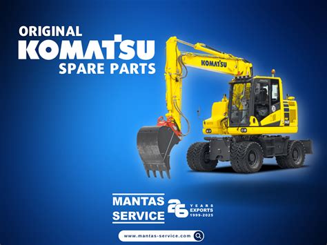 Infographic comparing original Komatsu parts and high-quality replacements