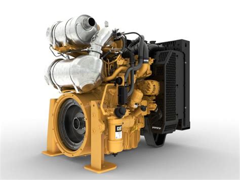 Diagram of Cat C3.6 engine with Stage V emission system