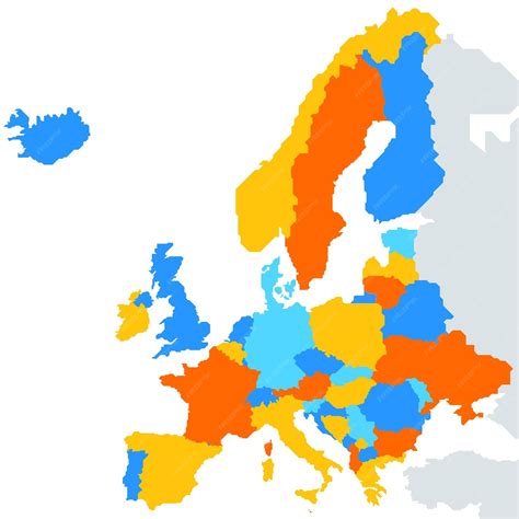 Mapa Europy z zaznaczonymi krajami oferującymi atrakcyjne zarobki dla operatorów wózków widłowych (Niemcy, Szwecja, Norwegia)