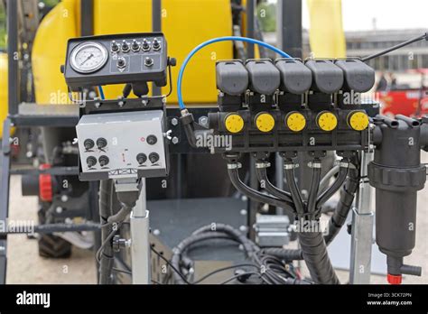 Photo of a modern sprayer control panel