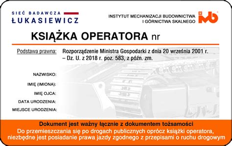 infografika przedstawiająca ścieżkę uzyskania uprawnień operatora: od zapisu na kurs do odebrania książki operatora