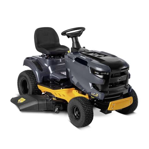 Thematic photo of Cub Cadet LT3 R102 V-Twin Hydrostat lawn tractor working on a large lawn