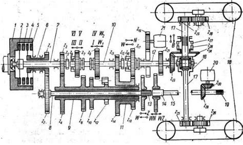 Schemat silnika S261C stosowanego w ciągnikach Ursus C-308