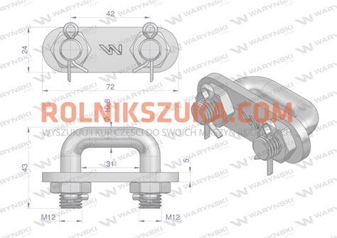 Detale mechanizmu napinania łańcucha przenośnika podłogowego