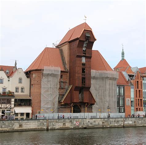 Architektoniczny schemat Żurawia Gdańskiego