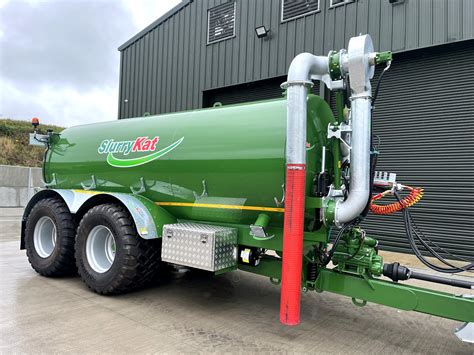 Thematic photo of a modern large-capacity slurry tanker at work in a field