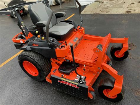 Photo of a Kubota zero-turn mower in action