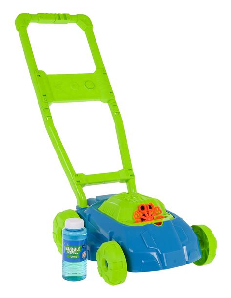 zbliżenie na mechanizm puszczania baniek w kosiarkach