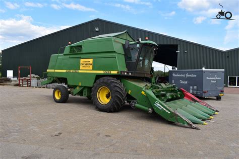 Schemat podzespołów młócących i separujących kombajnu John Deere 2264