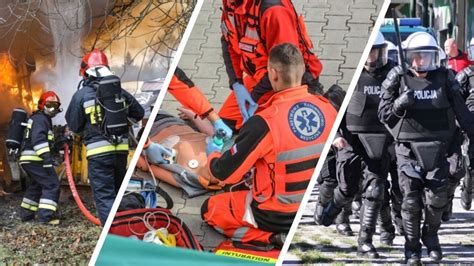 Miejsce wypadku z maszyną rolniczą lub służby ratunkowe