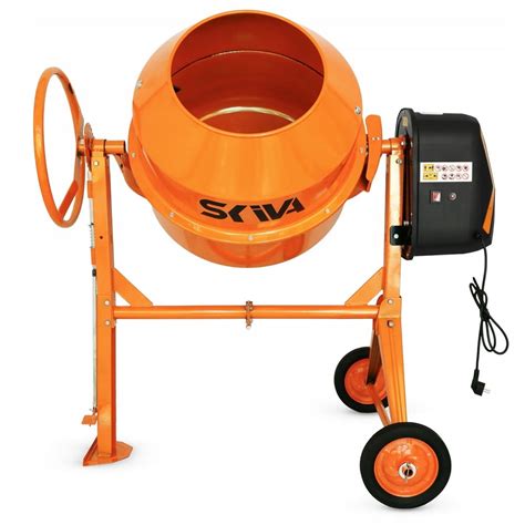 zdjęcie betoniarki Skiva SB-120 w środowisku budowlanym