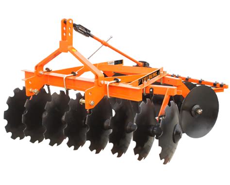 Thematic photo of a disc harrow (talerzówka) working in a field