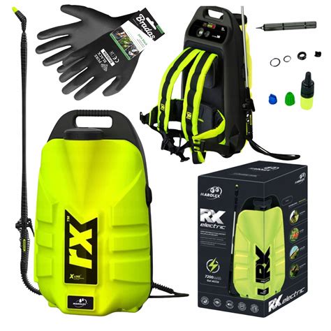 Zestawienie opryskiwaczy plecakowych Marolex RX i Titan II z widocznymi funkcjami