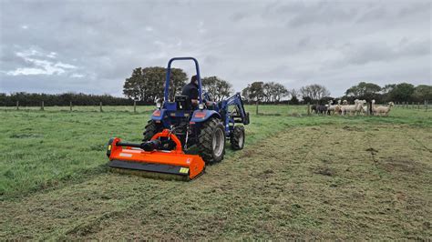 Thematic photo of a flail mower working in a field