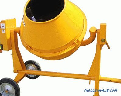 Widok na mechanizm przechylania bębna betoniarki Altrad
