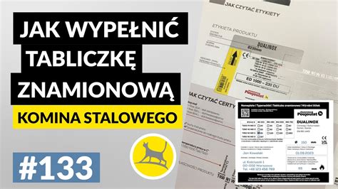Schemat przedstawiający przykładową tabliczkę znamionową maszyny rolniczej z zaznaczonymi polami: model, numer seryjny, rok produkcji, parametry techniczne