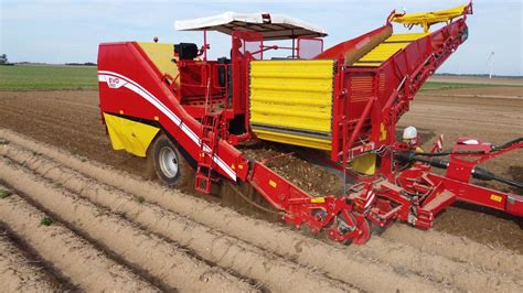 schemat mechanizmów separacji bulw w maszynie Grimme