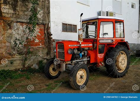 Historical photo of the first Ursus tractor 